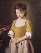 Pietro Antonio Rotari Portrait of a Young Girl, La Penitente oil painting